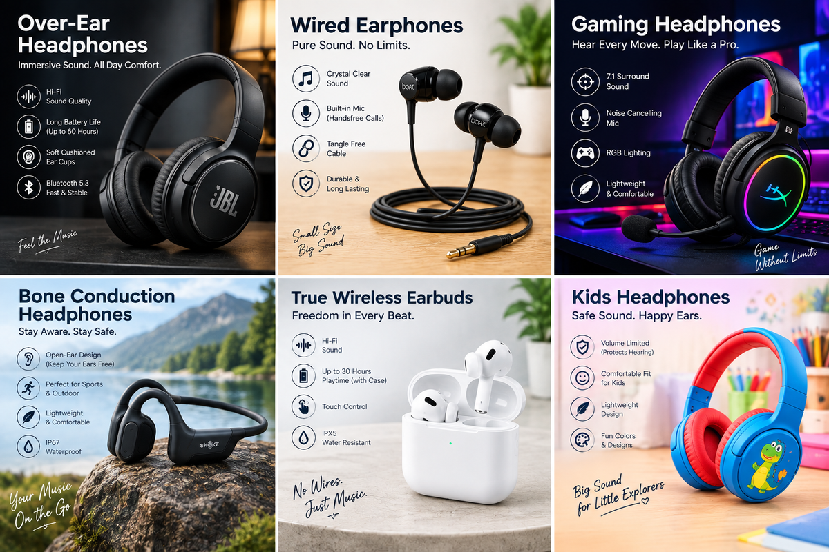 Headphones Online in Pakistan | Naya Daur Hub
