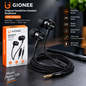 Gionee Original Wired Handsfree Earphones with Mic – Deep Bass Stereo Sound, 3.5mm Jack